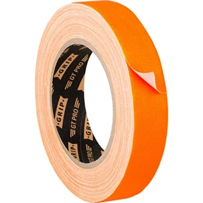 Abbildung von GRIP Eventbasics Hula Hoop Tape neonorange, GT PRO Neon Tape, 25 mm x m, Gaffa UV aktiv, matt