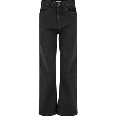 Abbildung von Urban Classics Damen Jeans Ladies Cropped Straight Leg Denim Pants, Crop mit geradem Bein, High Waist, Größen 28 36
