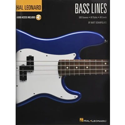 Abbildung von Matt Scharfglass: Bass Lines Hal Leonard Method (Bass Instruction): 500 Grooves All Styles Levels