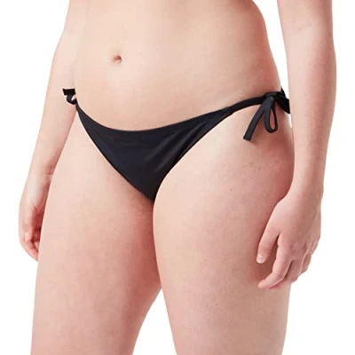 Abbildung von Calvin Klein Damen String Side TIE Cheeky Plus Bikinihose, Pvh Black, XXL