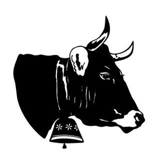 Abbildung von SUPERSTICKI Kuh Kopf 15cm typ2 Aufkleber,Autoaufkleber,Sticker,Decal,Wandtattoo, aus Hochleistungsfolie,UV&amp;waschanlagenfest,