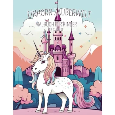 Abbildung von Malbuch für Kinder Einhorn Zauberwelt! Geeignet ab 6 Jahren