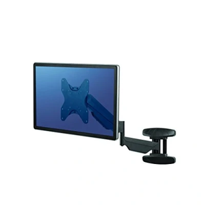 Abbildung von Fellowes Monitor Wandhalterung, mit Gasfeder, für Bildschirme von 50,8 bis 106,7 cm (20 42 Zoll) und max. 30 kg, schwarz