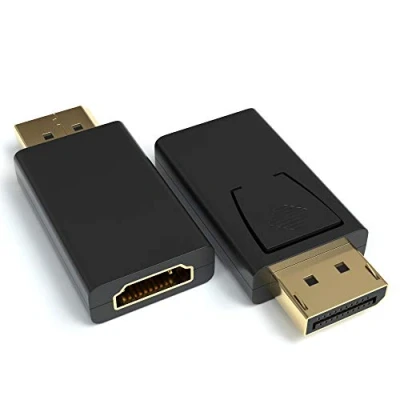 Abbildung von JAMEGA Displayport zu HDMI Adapter DP 1.2 Konverter 4K UltraHD 1080p Audioübertragung 2er Pack