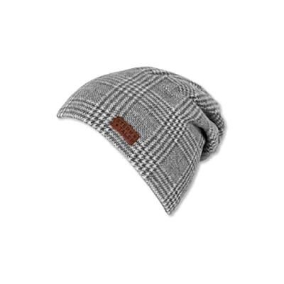 Abbildung von Sterntaler Baby Jungen Slouch Beanie Blockkaro Mütze, Rauchgrau, 53