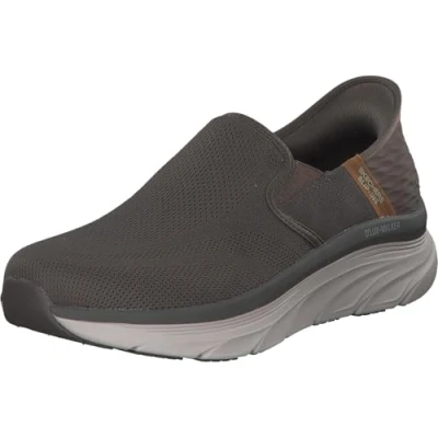Abbildung von Skechers Sport DLUX Walker Sneaker low, Herren, Größe: 47.5, Brown mesh/trim Schuhe