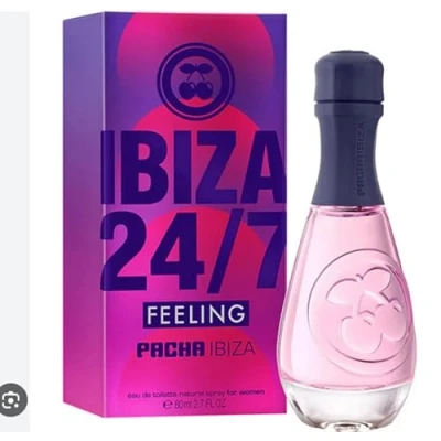 Abbildung von Pacha Ibiza Perfumes Feeling 24/7 Her, Eau de Toilette für Damen Langanhaltend Eleganter, frischer und junger Duft Blumige, Bernstein fruchtige Noten Ideal tagsüber 80 ml
