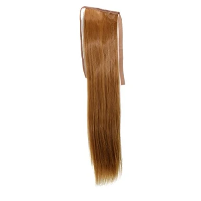 Abbildung von WIG ME UP YZF TS18 27 Haarteil, Zopf schmal Seitenzopf Cosplay Kupfer Blond glatt 18inch/ 45cm Band Haar Klammer Haarverlängerung