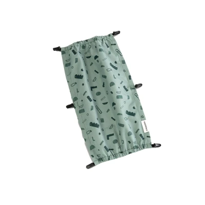 Abbildung von Croozer Unisex Erwachsene Sonnenschutz Single Green Patterned Parasol, Gelb, Einheitsgröße für alle