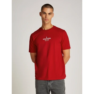 Abbildung von Tommy Hilfiger TEE Unisex Tshirt print, Größe: Large, Medium red