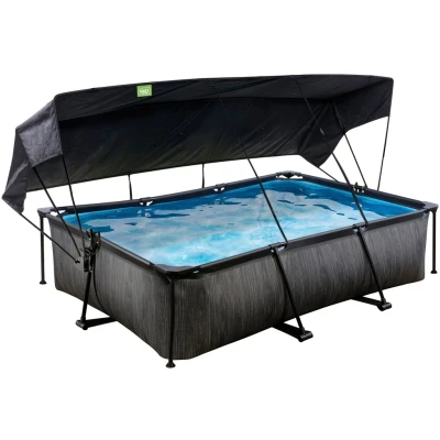 Abbildung von EXIT Pool mit Sonnensegel 300x200cm Black Wood