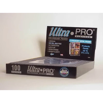 Abbildung von Ultra Pro Platinum Pages 4 Pocket (DIN A5) (214D) Sammelkartenzubehör