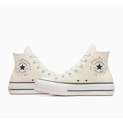 Abbildung von Converse Chuck Taylor ALL STAR LIFT Sneaker high, Damen, Größe: 36, Egret/watermelon slushy Textil