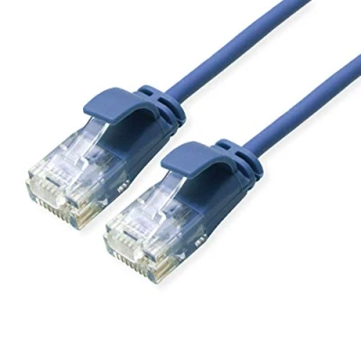 Abbildung von ROLINE UTP DataCenter Patchkabel Kat.6A (Class EA), LSOH, slim, blau, 0,3 m