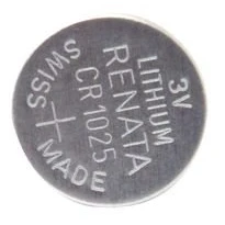 Abbildung von BATTERY, LITHIUM COIN, CR1025, 3V 30MAH CR1025 By RENATA