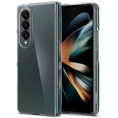 Abbildung von Samsung Galaxy Z Fold 4 Hülle Kunststoff Spigen Hard Case/Backcover Handyhülle Transparent