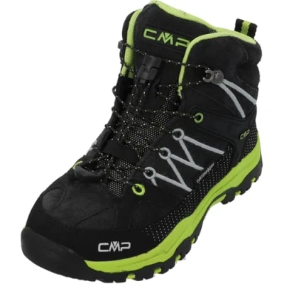 Abbildung von CMP KIDS Rigel MID Trekking Shoes WP Unisex Hikingschuh für Kinder, Größe: 32, Piombo/limegreen Leder und textil
