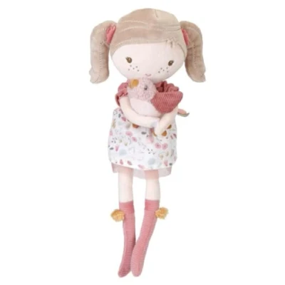 Abbildung von Little Dutch 4536 Stoffpuppe Kuschelpuppe Puppe Anna mit Vogel (35 cm)