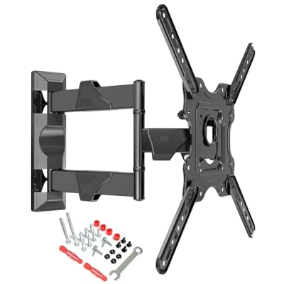 Abbildung von Ergosolid Neig und drehbare TV Wandhalterung für 32 55 Zoll Fernseher, geeignet 4K UHD LED LCD VESA Max Bildschirme mit 400 x mm