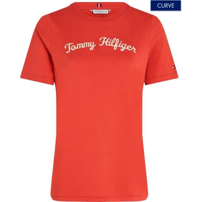 Abbildung von Tommy Hilfiger Curve T Shirt &quot;CRV REG SCRIPT TEE SS&quot;, Große Größen