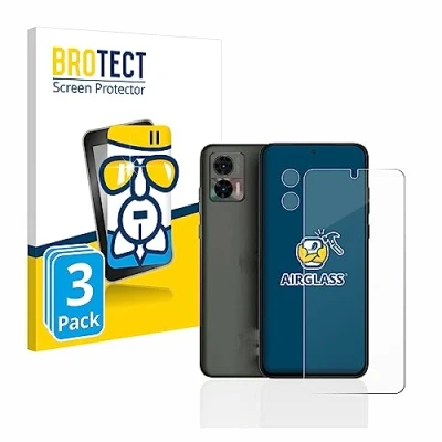 Abbildung von BROTECT Schutzglas für Motorola Edge 30 Neo (Display+Kamera) (3 Stück) Schutzfolie Panzer Folie Glas [Extrem Kratzfest 9H, Anti Fingerprint,