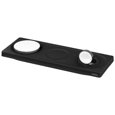 Abbildung von Belkin 3 in 1 Kabelloses MagSafe Ladegerät 15W Schwarz