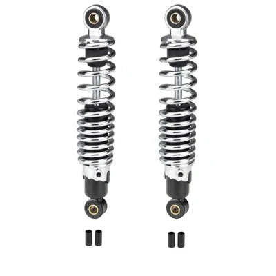 Abbildung von Stoßdämpfer Federbein Set 260mm Chrom/Schwarz für Zündapp Hercules Kreidler Simson Puch Mofa Moped Mokick