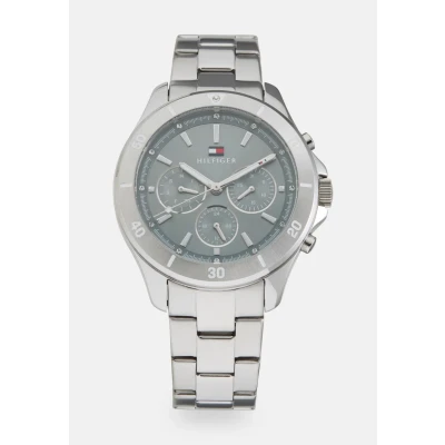 Abbildung von Tommy Hilfiger Uhr silvercoloured/blue, Herren, Größe: One Size, Silver coloured/blue