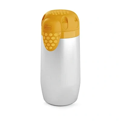 Abbildung von Chicco Edelstahl Thermobehälter, Termobecher für Essen, Brei und Babynahrung, Thermoskanne Speisen Getränke, hält die Temperatur bis zu 5 Stunden, BPA freie Isolierflasche, 0+ Monate