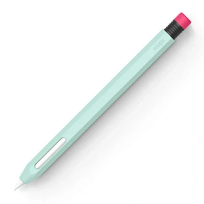 Abbildung von elago Klassische Stifthülle, kompatibel mit Apple Pencil 2. Generation, magnetischem Laden und Doppel Tap (Lesen Sie die Installationsanweisungen erforderlich) (Minzgrün)