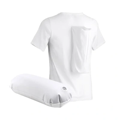 Abbildung von somnipax Comfort Anti Schnarch Shirt mit Luftkissen, 100% Bio Baumwolle, Hilfe bei CPAP Therapie, gegen Schlafapnoe + Schnarchen, für Männer [XXL]