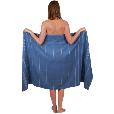 Abbildung von Betz Strandtuch XXL Badetuch LINES Saunahandtuch Liegetuch 90x180 cm, 100% Baumwolle
