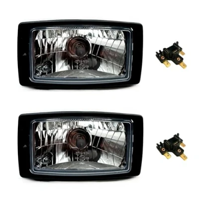 Abbildung von MelTruck® 2x H4 Hauptscheinwerfer Scheinwerfer Standlicht Stecker für Schlepper Zetor Fendt Case SET