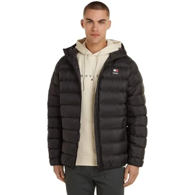 Abbildung von Tommy Jeans Hooded Jacket Daunenjacke, Herren, Größe: XS, Black