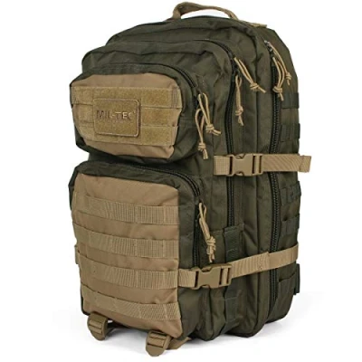 Abbildung von Mil Tec US Assault Pack Backpack,L,Ranger Green/Coyote