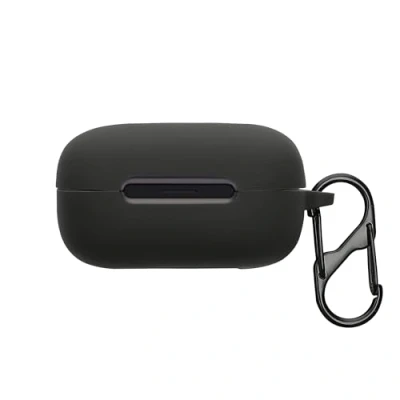 Abbildung von kwmobile Hülle kompatibel mit Anker Soundcore C40i Kopfhörer Silikon Schutzhülle Etui Case Cover Schoner in Schwarz