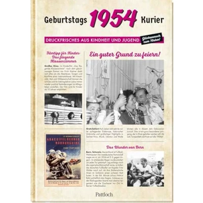 Abbildung von 1954 Geburtstagskurier: Druckfrisches aus Kindheit und Jugend Geburtstagszeitung als Geschenk zum 70. Geburtstag