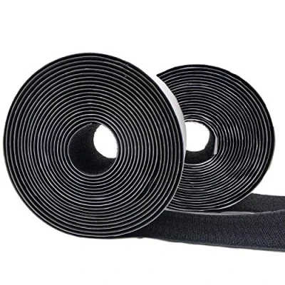Abbildung von Eroilor 5 Meter langes Doppelseitig Klebende Klettband mit 50 mm Breite Selbstklebendes Band Schwarz