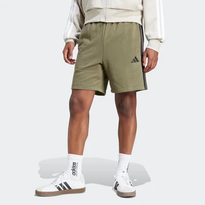 Abbildung von adidas Herren Essential Three Stripes French Terry Short, Grey strata/Black, 3XL