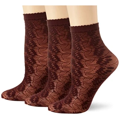 Abbildung von FALKE Damen Dew Drops Socken, rot (barolo 8596), 35 38