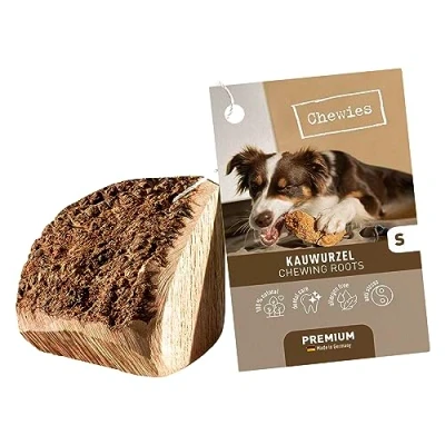 Abbildung von Chewies Kauwurzel Für Hunde aus Baumheide Wurzel 100 % natürliches Spielzeug risikoarm &amp; langlebig: bis 10 kg Körpergewicht, S (1er Pack)