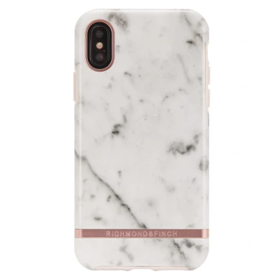 Abbildung von Richmond &amp; Finch Hülle Kompatibel mit iPhone XS Max, Weisser Marmor Gehäuse, Komplett Schützende Handyhülle