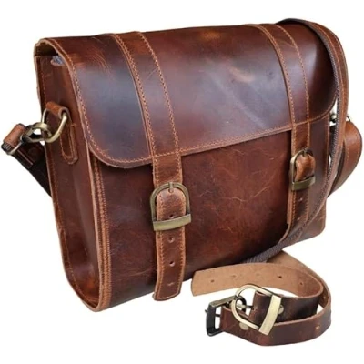 Abbildung von Handgefertigte Leder Motorradtasche/Leder Satteltasche/Leder Fahrradtasche/Leder Lenkertasche/Leder für Tasche/Leder Seitentasche
