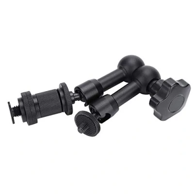 Abbildung von Yctze Magic Arm, 7&quot;Magic Arm aus Aluminiumlegierung, 360 verstellbarer Kugelkopf mit 1/4 Zoll Schraube Friction für die Schuhmontage Arbeiten Kameras