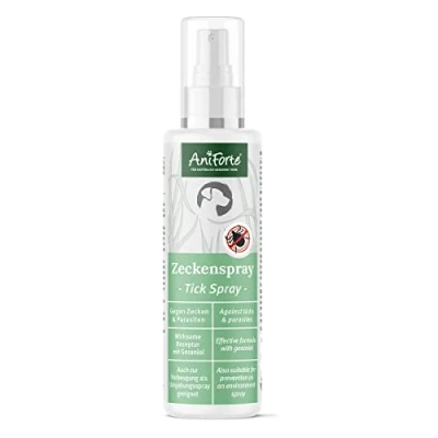 Abbildung von AniForte Zeckenspray für Hunde 100ml Zeckenschutz gegen Zecken &amp; Parasiten, Zeckenmittel Hunde, Anti Spray, Mittel, Insektenspray Insektenschutz, Hund
