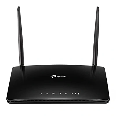 Abbildung von TP Link TL MR6500v 4G LTE Telefonie WLAN Router (150Mbit/s Download Geschwindigkeit, 300Mbit/s Geschiwindigkeit, Eingebauter Speicher für Voicemail, Plug and Play, Modus) schwarz