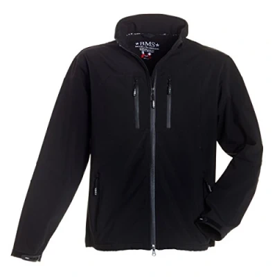 Abbildung von BMS Mens Softshell Jacke, Schwarz, Größe XXL