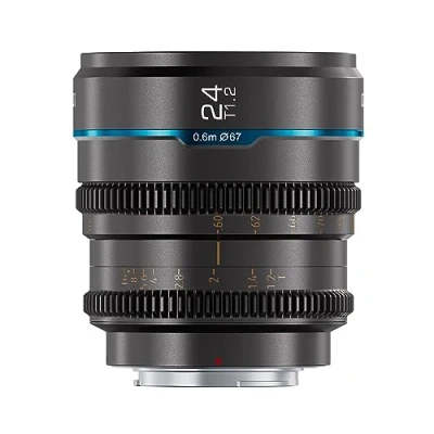 Abbildung von SIRUI Night Walker 24mm T1.2 Cine Objektiv Objektive Lens Lenses, große Blende, manueller Fokus(Modell MS24M G, M4/3 Mount, Metallgrau)