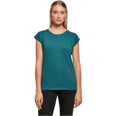 Abbildung von Build Your Brand Damen Ladies Extended Shoulder Tee T Shirt, Teal, S