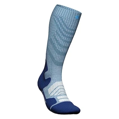 Abbildung von Bauerfeind W Outdoor Merino Compression Socks Blau Sportive hohe Damen Kompressionssocken, Größe